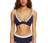 ESPRIT Women's Tayrona Beach RCS Pad.Bra Bikini, Navy, 8