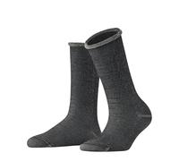 ESPRIT Women's Terry W So Cotton Plain Socks 1 Pair, Black 3000, 5.5-8