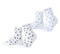 Esprit Womens Twig 2 Pack Socks - White