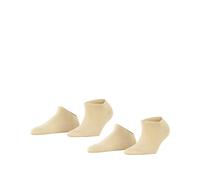 ESPRIT Women's Uni Multipack W Sn Cotton Low-Cut Plain Trainer Socks 2 Pairs, Beige Cream 4011, 2.5-5