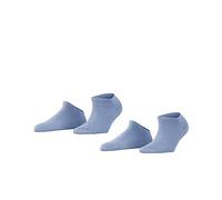 ESPRIT Women's Uni Multipack W Sn Cotton Low-Cut Plain 2 Pairs Trainer Socks, Blue Jeans 6458, 5.5-8