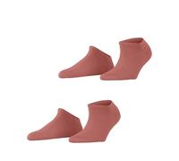 ESPRIT Women's Uni Multipack W Sn Cotton Low-Cut Plain Trainer Socks 2 Pairs, Pink Peach 8796, 5.5-8