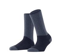 ESPRIT Women's Vibrance W So Wool Cashmere Plain 1 Pair Socks, Blue Ink Melange 6674, 5.5-8