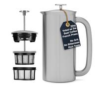 Espro Coffee Press P7-32 oz Double Wall Vacuum Insulated Brushed Stainless Steel Coffee Press