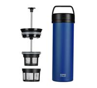 Espro Travel French Press Ultralight Mini Coffee Maker with Thermal Function, 475 ml, Blue