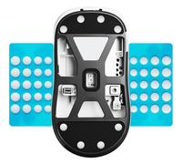 ESPTIGER ICE V2 DIY Universal Mouse Skates, 40-Piece PTFE Dots, 4 Sizes, White | Smooth Glide Feet with Curved Edges and 3M Adhesive for Custom Upgrades