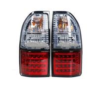 ESPYN Car Rear LED Light Turn Signal Warning Stop Fog Lamp Tail Without Halogen Bulb For Toyota Prado Land For Cruiser 90 1997-2002 Spot Flood Combo(Red White)