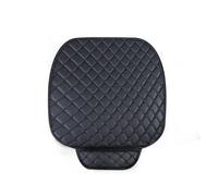 ESPYN Car Seat Protector Car Seat Covers Set PU Leather Protector Interior Auto Seats Cushion Mats Chair Carpet Pads(Black Front 1piece)