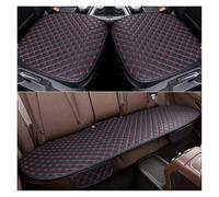 ESPYN Car Seat Protector Car Seat Covers Set PU Leather Protector Interior Auto Seats Cushion Mats Chair Carpet Pads(Red 1 set)