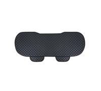 ESPYN Car Seat Protector Car Seat Covers Set PU Leather Protector Interior Auto Seats Cushion Mats Chair Carpet Pads(Black Rear 1piece)