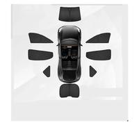 ESPYN Elegant Car Sunshade, 8PCS Reflective Privacy Sun Shade Custom-Fit Side Window Sunroof Sunshade Blind Shading For Camping Rest For Tesla For Model 3 For Highland 2023 2024