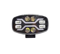 ESPYN Fog Light 9 LED Light SCAN- Off Road Headlight Spotlight Truck Auxiliary Square Car Driving Flash White Yellow 100W 22000LM