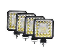 ESPYN Fog Light 96W LED Light Bar Spotlight 12V 24V Car Work Light For Jeep Truck Boat Tractor ATV For Offroad 4X4 Barra LED Headlight(4Piece Square 96W)