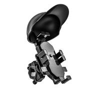 ESPYN GPS Mount Small Helmet Rider Electric Bicycle Navigation Holder Sunshade Motorcycle Handle Mount Rainproof Bicycle Umbrella Phone Bracket(1)