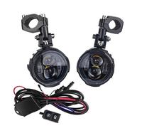 ESPYN Headlight Motorbike 100W Motorcycle LED Light Headlight Fog Lights Auxiliary Driving Lamp Spotlight Dual Color Farol Moto(Wireless Switch)