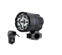 ESPYN Headlight Motorbike 9 LED Auxiliary Headlights For Motorcycle Lights 12-80V High/Low/Strobe Additional Moto Fog Light Motocross Spotlight(1pieces with Switch A)