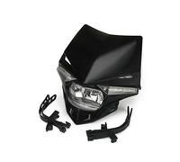 ESPYN Headlight Motorbike For KX For KXF CR For CRF Dirt Bike Motorcycle LED Headlight Head Light Headlamp Universal Lamp 12V 35W(Black)