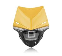 ESPYN Headlight Motorbike For KX For KXF CR For CRF Motorcycle LED Headlight 12V 35W Wick Dirt Pit Bike Motocross Headlamp Accessories(Yellow)