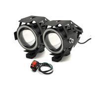 ESPYN Headlight Motorbike For TIGER 1200 For EXPLORER 800 XC For XCX XR For XRX 125W Motorcycle Headlight 3000LM Low Beam Flash U7 LED Waterproof(Two pieces of red)