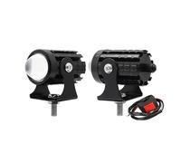 ESPYN Headlight Motorbike Motorcycle Headlight With Switch LED Spotlights Dual Color Hi/Lo Beam Moto Auxiliary For DRL Motorbike Lamps Fog Light(1 set)