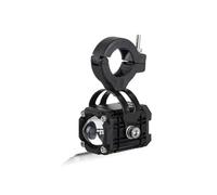 ESPYN Headlight Motorbike Spotlights Motorcycle LED Headlight Bi-color Auxiliary Spotlight Lens Red Flashing Warning Light Accessories(1pc)