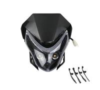 ESPYN Headlight Motorbike Universal 12V 35W Motorcycle Headlight LED Front Headlamp Fairing For Almost Dirt Pit Bike(Black)