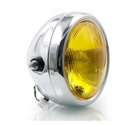 ESPYN Headlight Motorbike Universal 5.75 Inch Retro Motorcycle Headlights Modified 12V High Low Beam Iron Shell Circular(1Pcs-C)