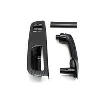 ESPYN LHD Car Window Switch Cover Panel Door Pull Grab Handle Replacement for VW for Bora for Jetta 1999-2004 Universal Interior Accessories(Carbon Fiber 4pieces)