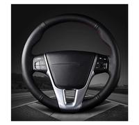 ESPYN Steering Wheel Cover For Volvo XC60 2015 2016 2017 Black Anti-slip Wear-resistant Leather Car Accessories Steering Wheel Cover Auto Steering Wheel Cover (Color : Blue Thread)