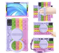 EspZanthic Case for DOOGE E T30 Pro 11 Inch, Soft Silicone Cover for DOOGE E T30 Ultra 11 Inch 2023 with Stand DOOGE E T30S/T30SE 2024 Newest Tablet Case, Colour Purple