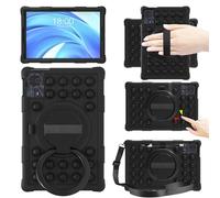EspZanthic Case for DOOGE E T30 Pro 11 Inch, Soft Silicone Cover for DOOGE E T30 Ultra 11 Inch 2023 with Stand DOOGE E T30S/T30SE 2024 Newest Tablet Case, Black
