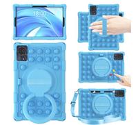 EspZanthic Case for DOOGE E T30 Pro 11 Inch, Soft Silicone Cover for DOOGE E T30 Ultra 11 Inch 2023 with Stand DOOGE E T30S/T30SE 2024 Newest Tablet Case, Blue