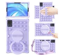 EspZanthic Case for DOOGE E T30 Pro 11 Inch, Soft Silicone Cover for DOOGE E T30 Ultra 11 Inch 2023 with Stand DOOGE E T30S/T30SE 2024 Newest Tablet Case, Violet