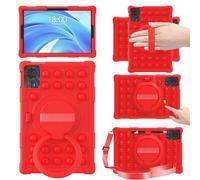 EspZanthic Case for DOOGE E T30 Pro 11 Inch, Soft Silicone Cover for DOOGE E T30 Ultra 11 Inch 2023 with Stand DOOGE E T30S/T30SE 2024 Newest Tablet Case, Red