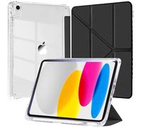EspZanthic Case for iPad (A16) 11th Generation 11 Inch 2025, iPad 10th Generation 10.9 inch 2022 with Pencil Holder, 6-in-1 Multiple Viewing Angles Y-Shaped Stand, Transparent Back Cover