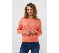 EsQualo Sweater R-neck Basic Knit Amber Glow size XS | Sweaters Outlet | Women | Yellow XS