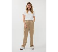 EsQualo Trousers Cargo Satin Gold size 38 | Formal Pants Outlet | Women | Yellow 38