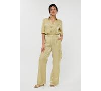 EsQualo Trousers Cargo Silky Touch Lemon Pie size 36 | Cargo pants Outlet | Women 36