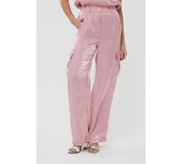 EsQualo Trousers Cargo Silky Touch Pastel Pink size 34 | Cargo pants Outlet | Women | Pink 34