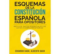 Esquemas de la Constitución Española para Opositores: Incluye datos esenciales de leyes complementarias