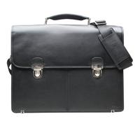 Esquire Oxford briefcase leather 42 cm black
