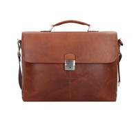 Esquire Dallas Briefcase Leather 40 cm Laptop compartment brown