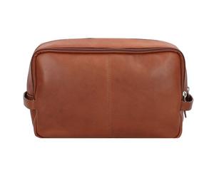 Esquire Dallas Toilet bag Leather 27 cm brown