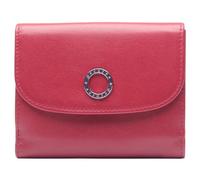 Esquire Leather Purse Athena Lady Clip Wallet Red Dark red