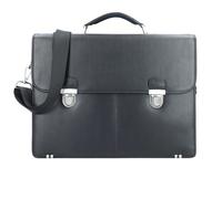 Esquire Oxford briefcase leather 42 cm black