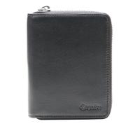 Esquire purse Silk 02 Zip Around Wallet Black