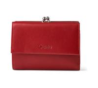Esquire Silk Wallet RFID protection Leather 13 cm red