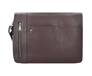 Esquire Sydney Messenger leather 40 cm laptop compartment brown