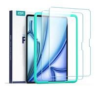 ESR 2 Pack Screen Protector for iPad Air 11 Inch M3/M2 (7th/6th Generation, 2025/2024), 9H Tempered Glass Film Guard with Alignment Frame,