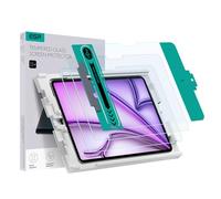 ESR 2 Pack Screen Protector for iPad Air 13 Inch M3/M2 (7th/6th Generation, 2025/2024), 9H Tempered Glass Film with Easy Application Tray, Scratch Resistant, Bubble Free, HD Clarity, Touch Sensitive
